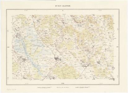 Topographische Karte des Kantons Zürich (Wild-Karte): Blatt XIV: Kloten