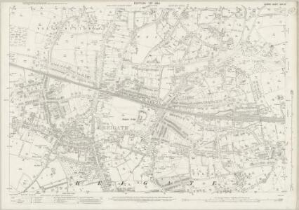 Surrey XXVI.15 (includes: Reigate) - 25 Inch Map