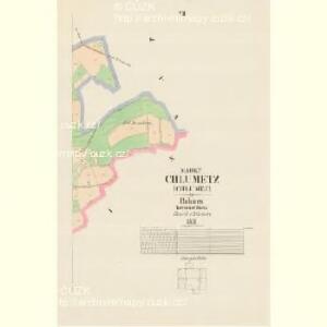 Chlumetz (Chlumec) - c8965-1-005 - Kaiserpflichtexemplar der Landkarten des stabilen Katasters