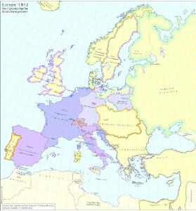 Europa 1812 - Das napoleonische Staatensystem