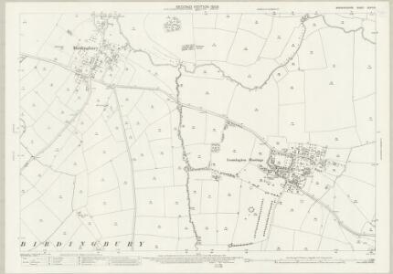 Warwickshire XXXIV.8 (includes: Birdingbury; Burton and Draycotte; Leamington Hastings; Marton) - 25 Inch Map