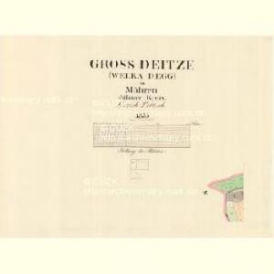 Gross Deitze (Welka Degg) - m0608-1-003 - Kaiserpflichtexemplar der Landkarten des stabilen Katasters