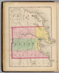 (Map of Alpena County, Michigan)