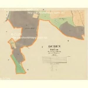 Duben - c1598-1-003 - Kaiserpflichtexemplar der Landkarten des stabilen Katasters