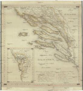 Charte des sudöstlichen Theiles von Dalmatien mit dem Oesterreichischen Antheile von Albanien