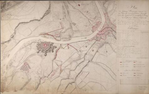 Plan der Festung Hüningen sammt des im Jahre 1815 darauf geführten Angriffs unter dem Befehle und der unmittelbaren Leitung des Erzherzogs zu Österreich