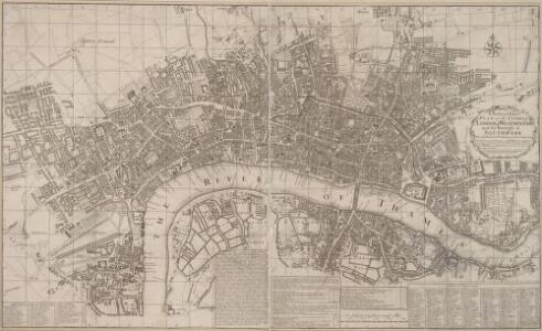 A New and Exact PLAN of the CITIES OF LONDON & WESTMINSTER and the Borough of SOUTHWARK. With all y.e Additional New Buildings to y.e Present Year 1724