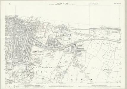 Kent X.7 (includes: Gravesend) - 25 Inch Map