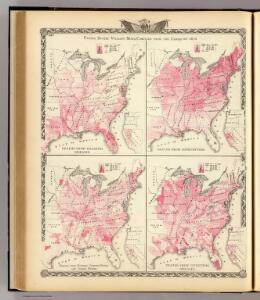 United States vitality maps, compiled from the Census of 1870.