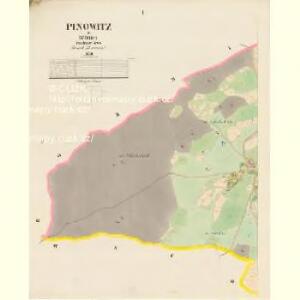 Pinowitz - c5854-1-001 - Kaiserpflichtexemplar der Landkarten des stabilen Katasters