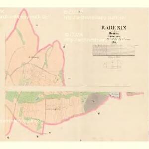 Radenin - c6325-1-001 - Kaiserpflichtexemplar der Landkarten des stabilen Katasters