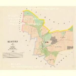 Kletitz - c3157-1-001 - Kaiserpflichtexemplar der Landkarten des stabilen Katasters