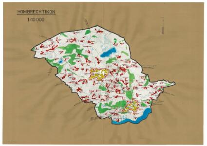 Hombrechtikon: Definition der Siedlungen für die eidgenössische Volkszählung am 01.12.1950; Siedlungskarte