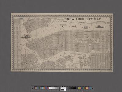 New York City map. Including an index to the streets of New York and Brooklyn.