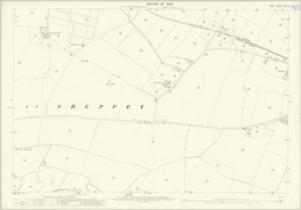 Kent XIII.15 (includes: Minster in Sheppey) - 25 Inch Map