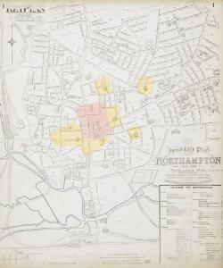 Insurance Plan of Northampton (1888): Key Plan 1