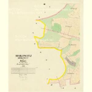 Miskowitz (Miskowic) - c4718-1-002 - Kaiserpflichtexemplar der Landkarten des stabilen Katasters