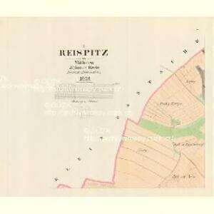 Reispitz - m0923-1-001 - Kaiserpflichtexemplar der Landkarten des stabilen Katasters