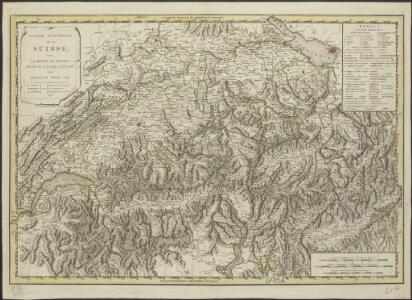 Carte nouvelle de la Suisse avec les routes des voyages faites en 1776, 1779, 1785 & 1786 par William Coxe, A.M.