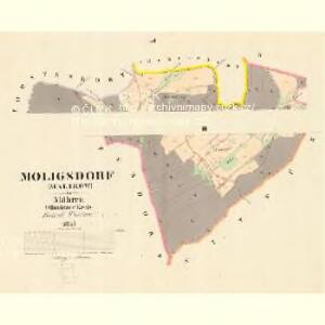 Moligsdorf (Malikow) - m1706-1-003 - Kaiserpflichtexemplar der Landkarten des stabilen Katasters