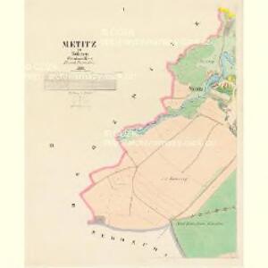 Mětitz - c4769-1-001 - Kaiserpflichtexemplar der Landkarten des stabilen Katasters
