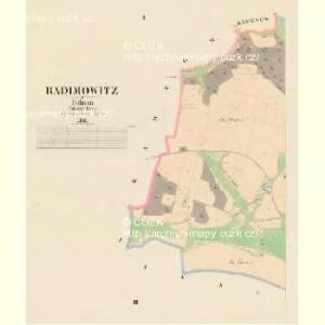 Radimowitz - c6352-1-001 - Kaiserpflichtexemplar der Landkarten des stabilen Katasters