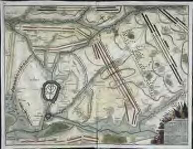 Plan tres exact des environs de Douay, Lens, Ecluse, et Arleux