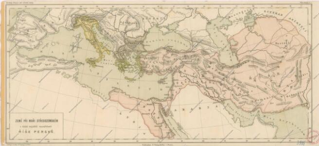 Země při moři Středozemském v době největší rozsáhlosti říše perské