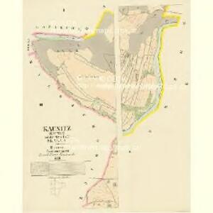 Kaunitz (Kaunic) - c3424-1-001 - Kaiserpflichtexemplar der Landkarten des stabilen Katasters