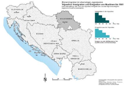 Vojvodina: Immigration und Emigration von Muslimen bis 1961