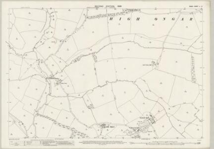 Essex (1st Ed/Rev 1862-96) LI.14 (includes: High Ongar; Stondon Massey) - 25 Inch Map