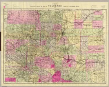 Cover: Nell's topographical map of the state of Colorado.