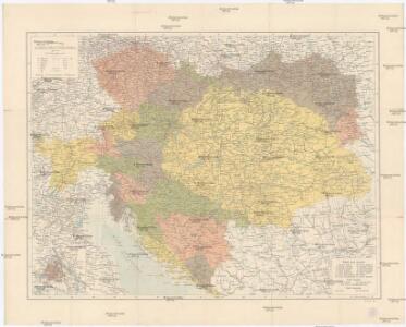 Místopisná mapa Rakousko-Uherska