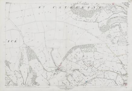 Somerset VIII.10 (includes: Batheaston; Marshfield; St Catherine; Swainswick) - 25 Inch Map