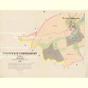 Prosetsch Woborzischt - c6116-1-002 - Kaiserpflichtexemplar der Landkarten des stabilen Katasters