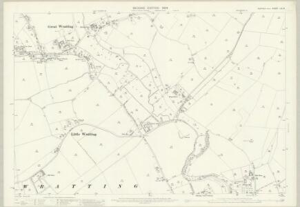 Suffolk LXI.16 (includes: Barnardiston; Great Wratting; Kedington; Little Wratting) - 25 Inch Map