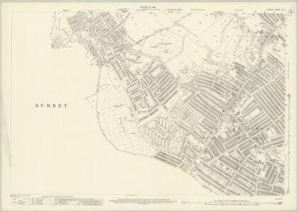London (1915- Numbered sheets) XII.4 (includes: Mitcham; Wandsworth Borough; Wimbledon St Mary) - 25 Inch Map