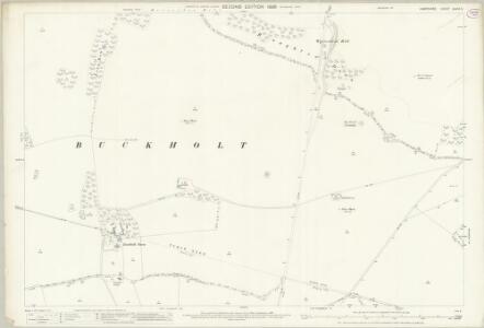 Hampshire and Isle of Wight XXXIX.5 (includes: Broughton; Buckholt; East Tytherley; Nether Wallop; West Tytherley) - 25 Inch Map