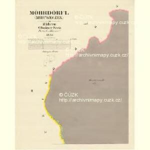 Möhrdörfel (Miruweczek) - m1816-1-002 - Kaiserpflichtexemplar der Landkarten des stabilen Katasters