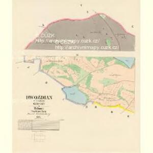 Hwoždian - c2455-1-001 - Kaiserpflichtexemplar der Landkarten des stabilen Katasters