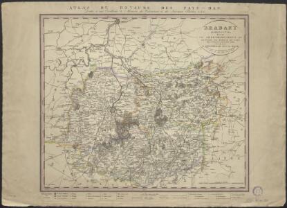 Brabant méridional, divisé en arrondissemens et cantons de justice de paix