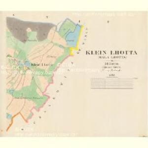 Klein Lhotta (Mala Lhotta) - m1534-1-002 - Kaiserpflichtexemplar der Landkarten des stabilen Katasters