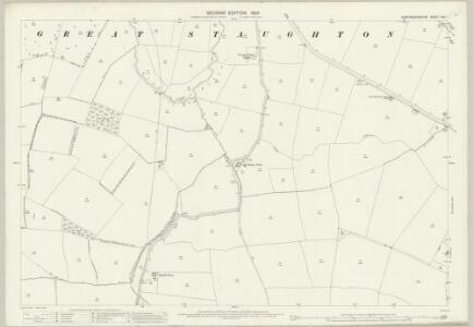Huntingdonshire XXV.1 (includes: Great Staughton; Hail Weston) - 25 Inch Map