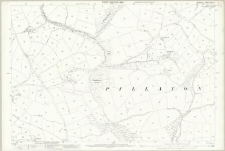Cornwall XXXVII.7 (includes: Pillaton; St Mellion) - 25 Inch Map