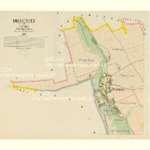 Drzenitz - c1557-1-001 - Kaiserpflichtexemplar der Landkarten des stabilen Katasters