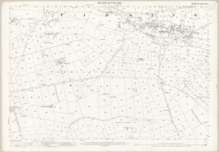 Derbyshire XXII.8 (includes: Blackwell; Chelmorton; Flagg; Taddington) - 25 Inch Map