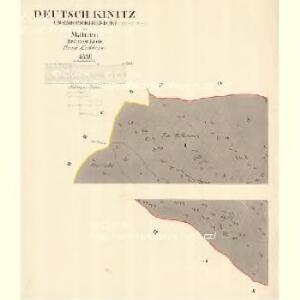 Deutsch Kinitz (Nemetzkinice) - m3372-2-001 - Kaiserpflichtexemplar der Landkarten des stabilen Katasters