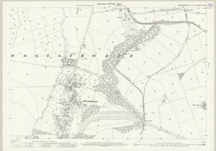 Lincolnshire CXXII.1 (includes: Barrowby; Denton; Woolsthorpe) - 25 Inch Map