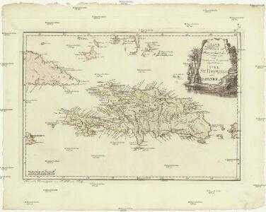 Karte von der durch den Frieden zu Basel den 22 July 1795 von Spanien und Frankreich abgetrettenen Insel St. Domingo oder Hispaniola