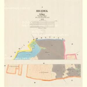 Hradek - c7289-1-001 - Kaiserpflichtexemplar der Landkarten des stabilen Katasters